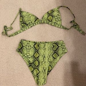 Lime green bathing suit